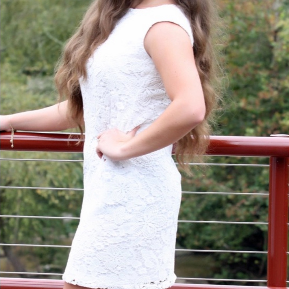 White dress.